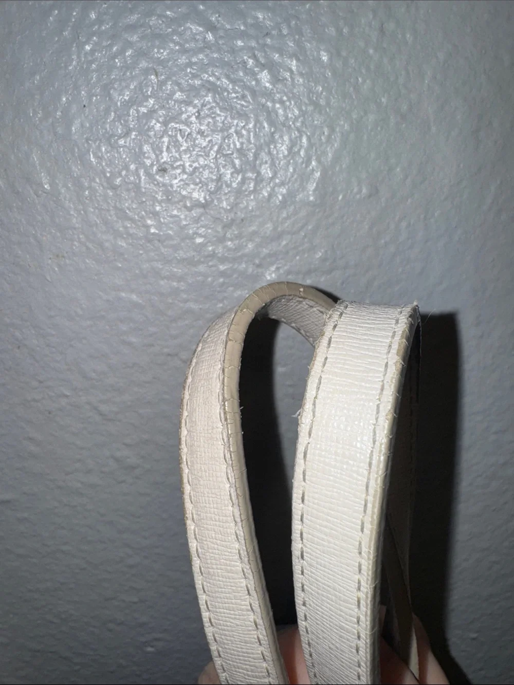 Furla Off-White Leather Tote EUC